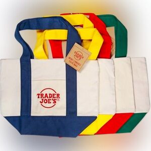 Trader Joe’s Mini Canvas Tote Bags (Set of 2; Red and Green only)